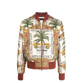 Amiri Beige Silk Bomber